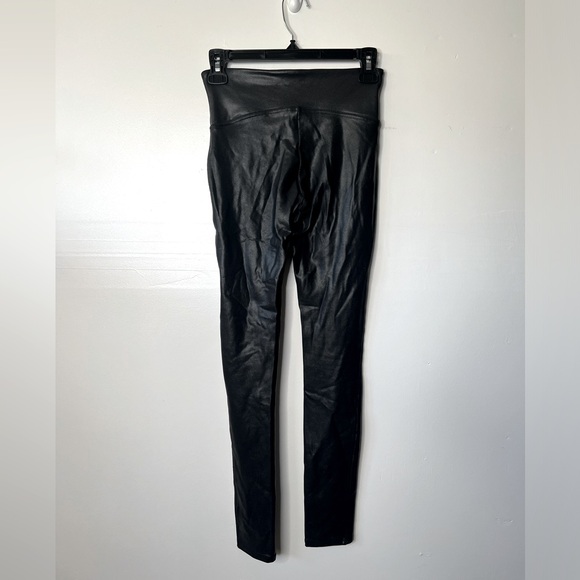 Spanx Faux Leather Black Leggings, S - Picture 7 of 10